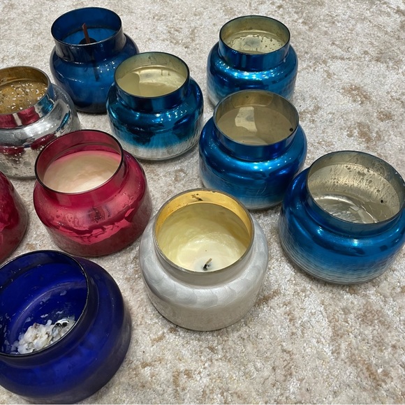 Various empty Capri Blue Anthropologie candle vessels - Picture 2 of 9